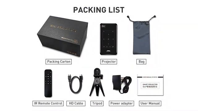 Портативный мини мобильный проектор Smartldea 4K на базе Android 9 смотреть онлайн