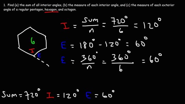 How To Calculate The Interior Angles and Exterior Angles of a Regular Polygon смотреть онлайн