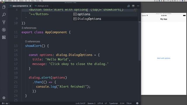 NativeScript - Custom Alert Dialogs смотреть онлайн