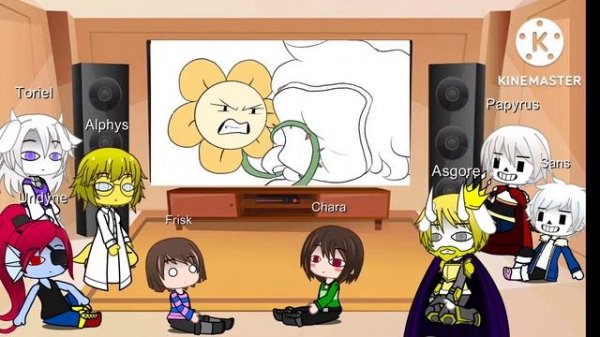 Undertale React to Saying a lot of thing as Flowey