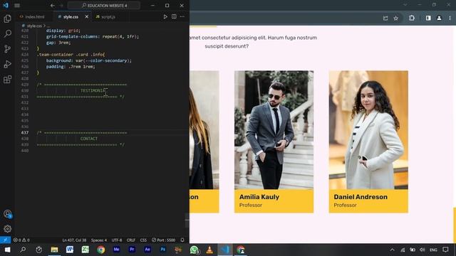 How to Create an Educational Website Using HTML and CSS - Responsive Education Website смотреть онлайн