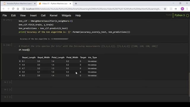 Python Machine Learning Mini Series - Making Predictions смотреть онлайн