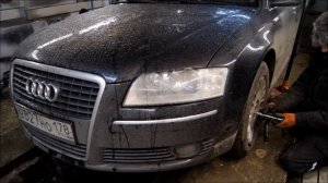 audi a8 d3 long замена компрессора пневноподвески