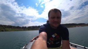 Испытание лодочного мотора Mikatsu 3.5 в карьере Любицы