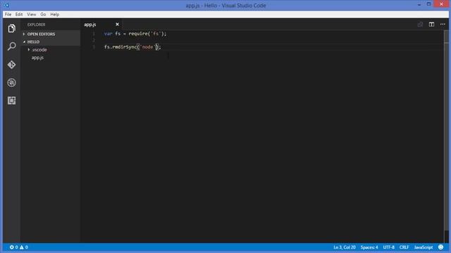 Node.js Tutorial for Beginners 9 - Creating and Removing Directories using fs module смотреть онлайн