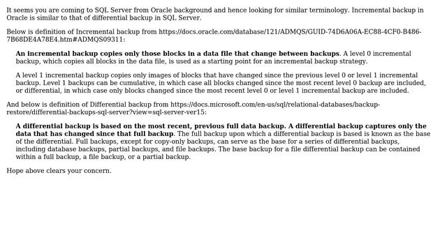 Databases: Why there is no incremental backup in sql server? (2 Solutions!!) смотреть онлайн