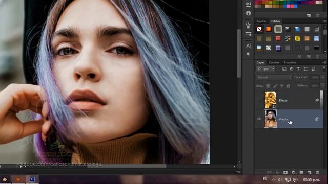 Tutorial Photoshop | Efecto Oro смотреть онлайн