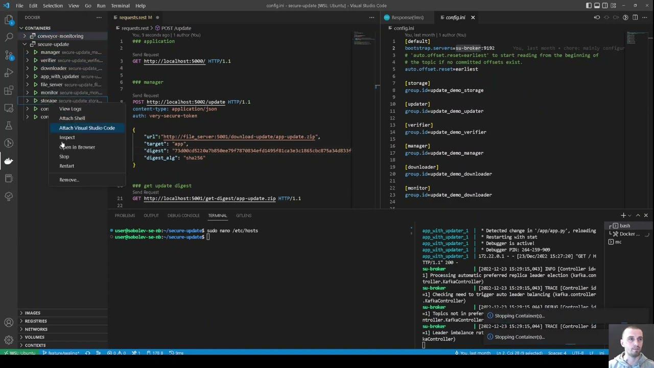 Отладка приложений на примере secure update