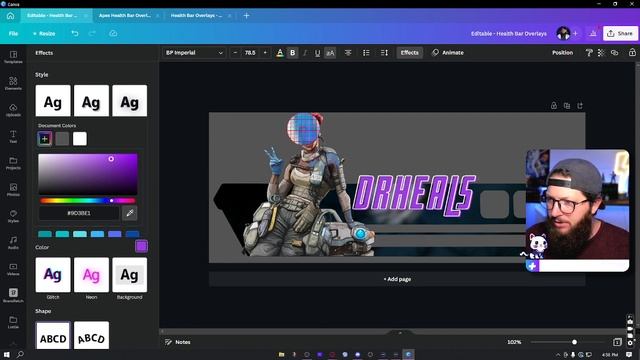 Custom Health Bar Overlays in Canva for FREE!! | [Canva for Streamers] смотреть онлайн