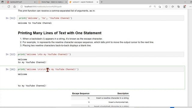 print command in Python || Lecture 4 смотреть онлайн