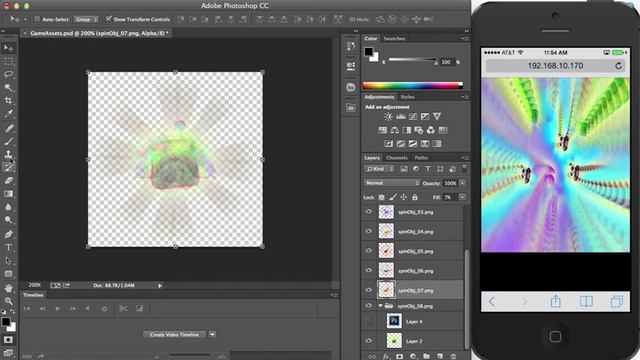 Updating Pixi.js Mobile App Textures with Photoshop CC смотреть онлайн