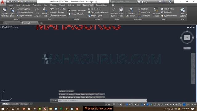How to Explode Text and Multitext in Autocad- Explode Text Autocad in Hindi смотреть онлайн