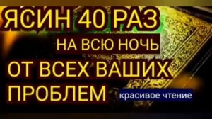🔊Сура Ясин 10 раз СПОКОЙНО на ВСЮ НОЧЬ Утром и Вечером Очень сложные проблемы будет решены.