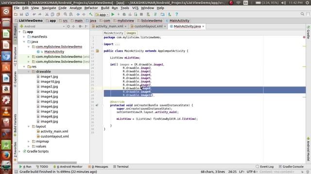 Custom Listview in Android Studio with Image and Text смотреть онлайн