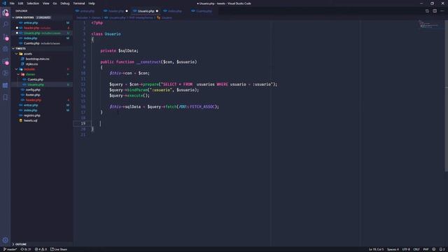PROYECTO PHP POO CON PDO BÁSICO: Creando la clase del usuario смотреть онлайн