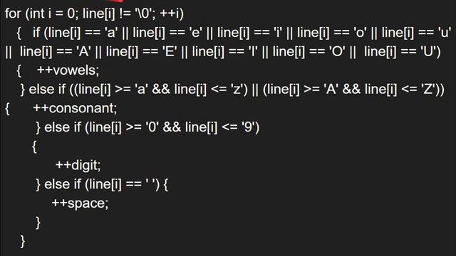 Counting Number of vowels ,consonants ,digits and white spaces in given string | Program in C |Tami смотреть онлайн