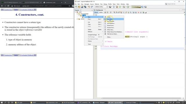 1.2 Object References, class constructors смотреть онлайн