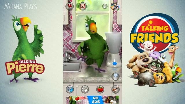 Говорящий Попугай Пьер Видео Для Детей - Talking Pierre Gameplay || Milana Plays смотреть онлайн
