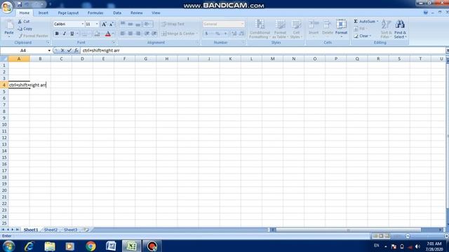 Selecting Cell, range of cell , rows and columns in MS Excel смотреть онлайн