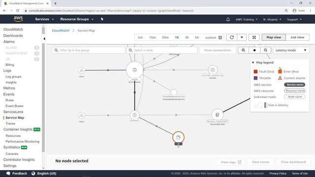 Monitor Application Health Using CloudWatch ServiceLens смотреть онлайн