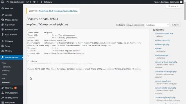 Инструкция по установке кода Envybox на Wordpress смотреть онлайн