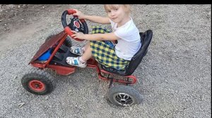 Мотор гироскутера в педальный картинг!