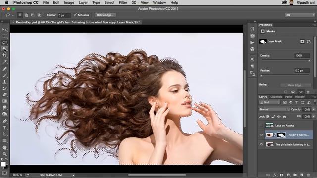 How to Make a Double Exposure Effect in Photoshop смотреть онлайн