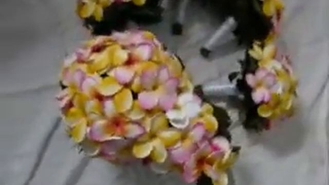 Real touch Frangipani Wedding Flowers Plumeria смотреть онлайн