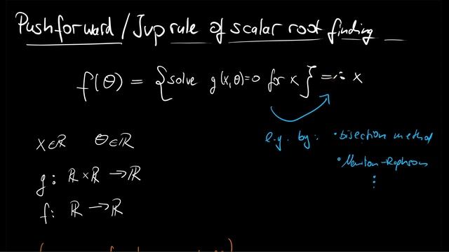Scalar Root-Finding - Pushforward/Jvp rule смотреть онлайн