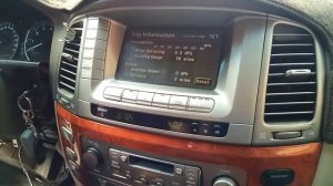 Проведение самодиагностики системы климат-контроля, Lexus LX470.