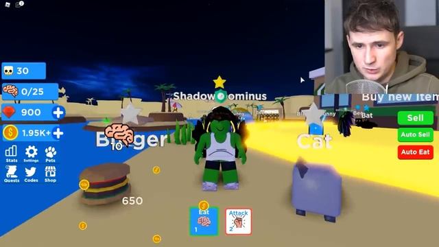 GETTING THE HIGHEST BRAIN LEVEL POSSIBLE? // Roblox Zombie Simulator смотреть онлайн
