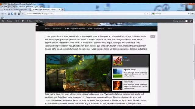 Codecanyon LambertGroup - HTML5 Video Player with RightSide Playlis - Step 4: Player Playlist смотреть онлайн