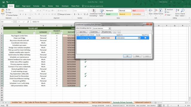 EXCEL PRO TIP: Formula-Based Formats смотреть онлайн