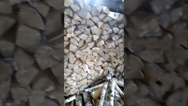 Березовые или осиновые ?Дрова колотые,заготовка. смотреть онлайн
