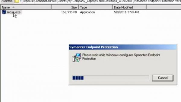 Symantec Antivirus Client Installation & Version Confirmation