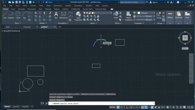 Learn autocad 2022 easily - Part 3 | polylines | circles | arc | rectangle | move | copy | rotate смотреть онлайн