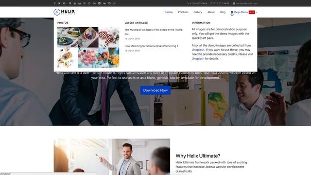 Tutorial: How to create a mega menu using Helix Ultimate смотреть онлайн