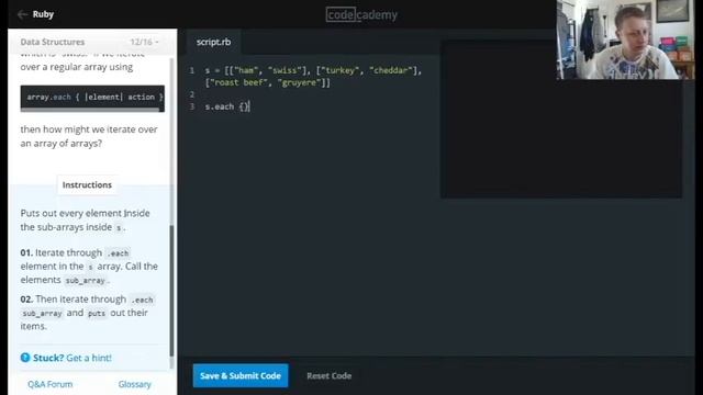 Learn Ruby with Codecademy: Arrays and Hashes: Data Structures смотреть онлайн