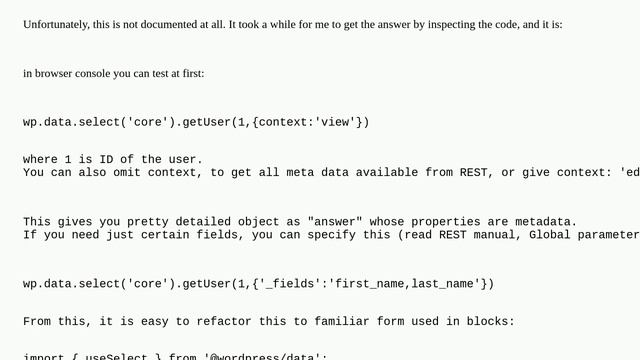 How to get custom user meta by id in custom Gutenberg block смотреть онлайн