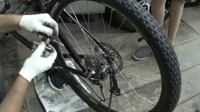 Как укоротить цепь на MTB смотреть онлайн