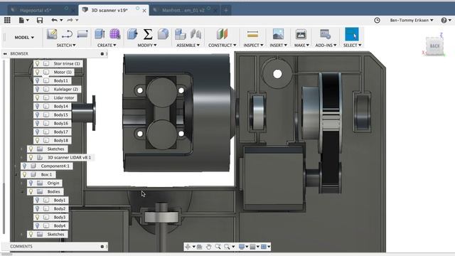 Arduino LIDAR 3D scanner - Fusion 360 - 3D printed #1 смотреть онлайн
