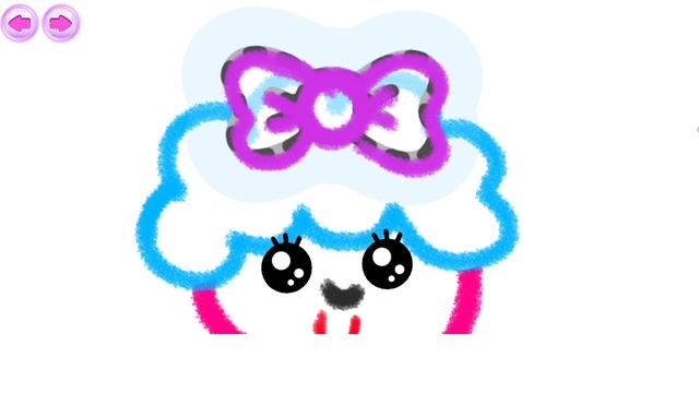 Учимся рисовать овечку ? Learning to draw a sheep. Рисовалка для малышей. смотреть онлайн