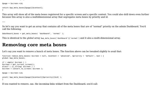 Wordpress: Get List of Registered Meta Boxes and Removing Them (2 Solutions!!) смотреть онлайн