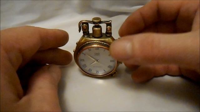 Бензиновая зажигалка с часами 4