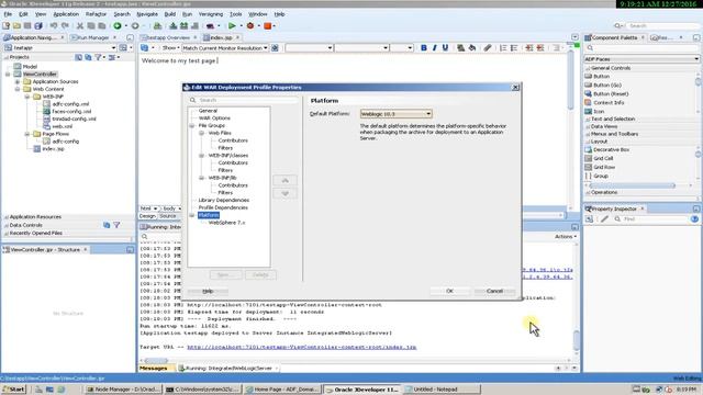 ADF Application Deployment | Oracle ADF смотреть онлайн