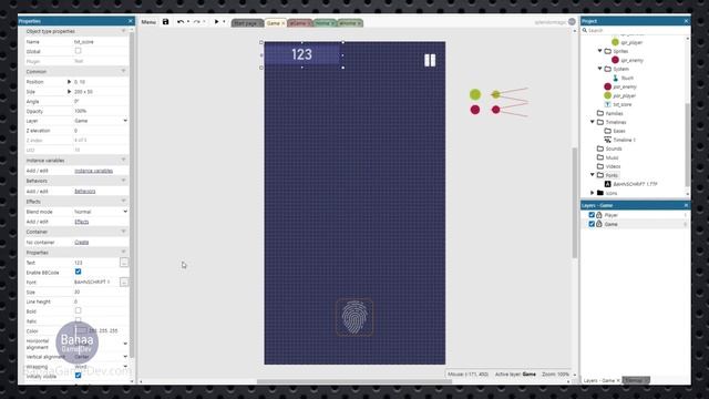 Particles, Score & High Score - Avoid Falling Balls Construct 3 Tutorial смотреть онлайн