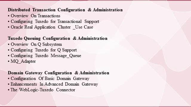 Oracle Tuxedo Training | Oracle Tuxedo - Oracle Trainings смотреть онлайн