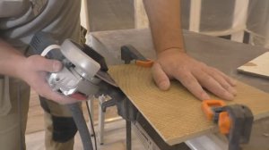 Новый пылеотвод для запила плитки под 45°!)