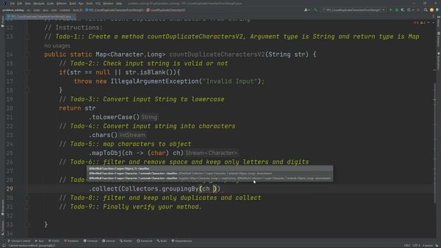 P01 Count Duplicate Characters in a String - V2 | Problem Solving using Java смотреть онлайн