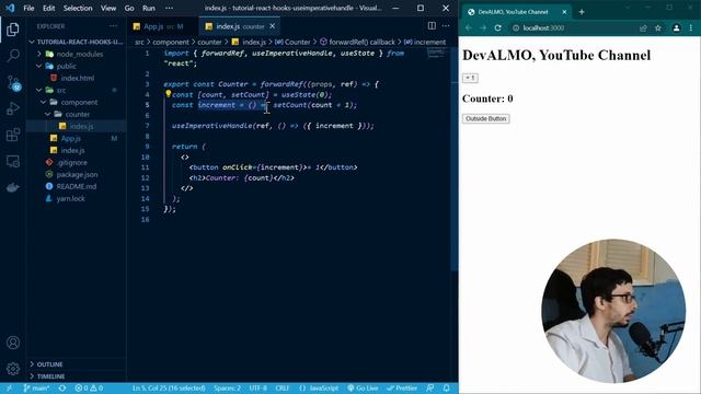Tutorial React Hooks - useImperativeHandle смотреть онлайн